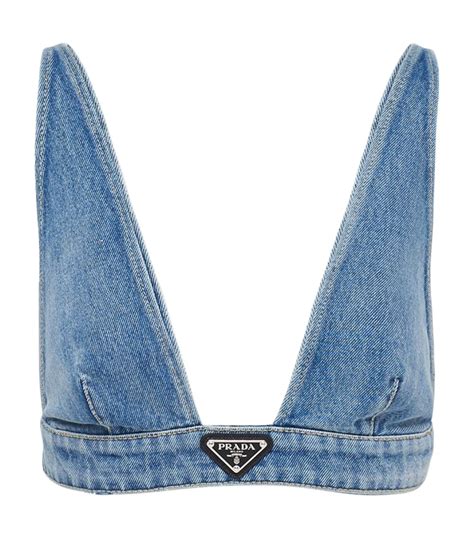 prada men denim|Prada denim bralette.